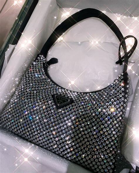 prada handtasche glitzer|prada bag re edition.